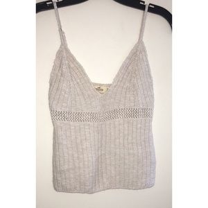 Hollister • Cream Crotchet Tank